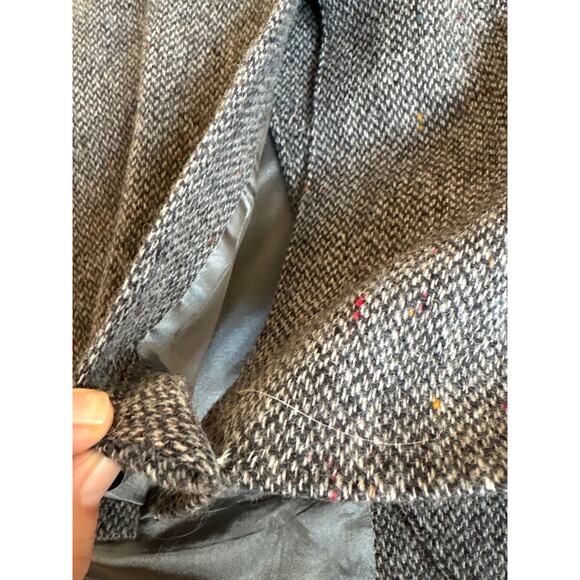 Vintage Barrington Gray Herringbone Wool Blazer 48R - Picture 5 of 5